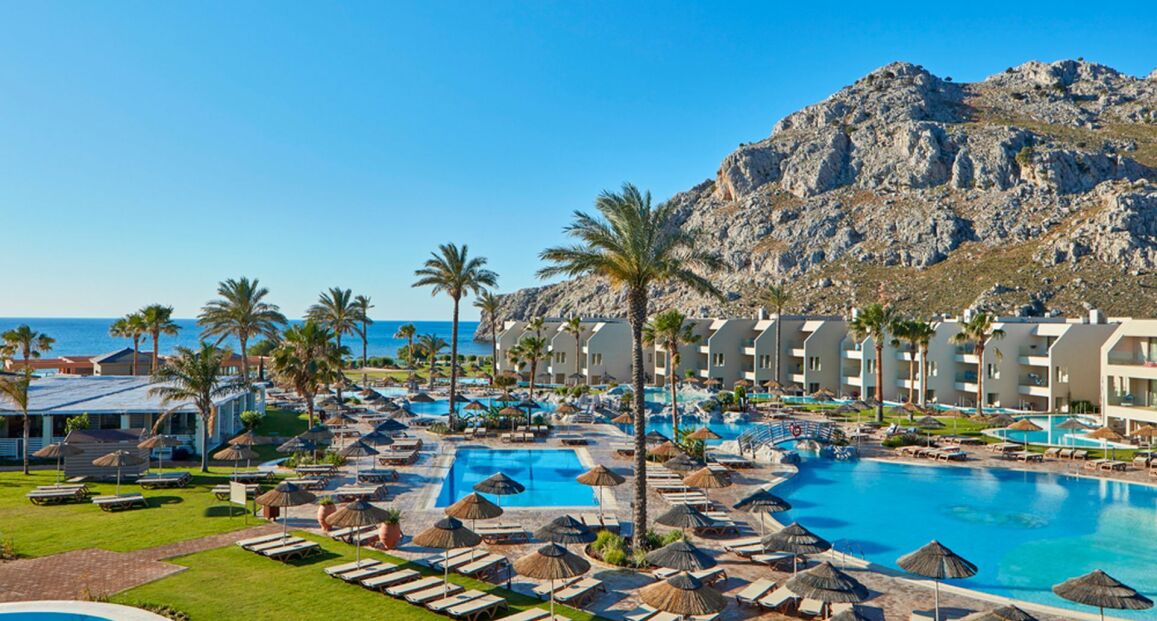 Hotel Atlantica Aegean Blue přímo u pláže na Rhodosu