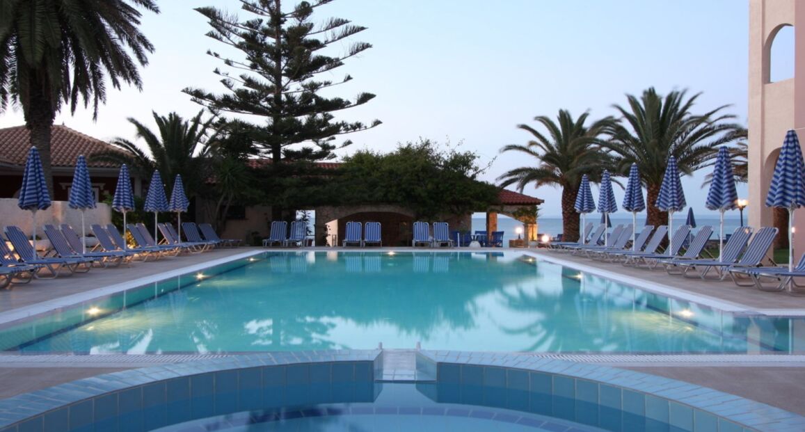 Hotel Zakantha Beach u písečné pláže na ostrově Zakynthos.