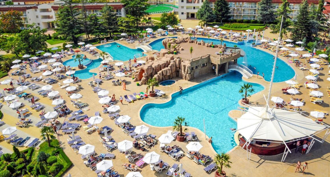 Hotel DIT Evrika Beach Club blízko pláže v Bulharsku.