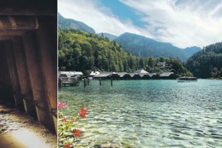 Orlie hniezdo a jazero Königsse