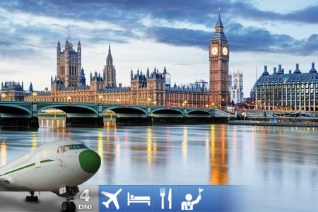 Letecký zájezd do Londýna s ubytováním a prohlídkou památek.