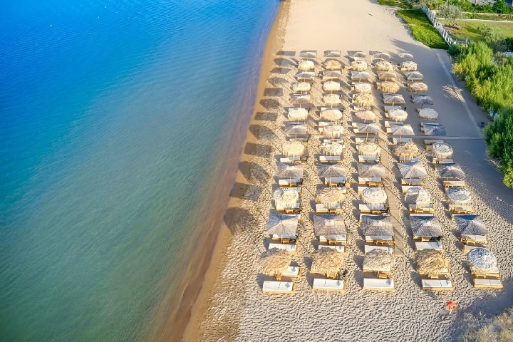Hotel Plati Beach u pláže s modrou vlajkou v Řecku