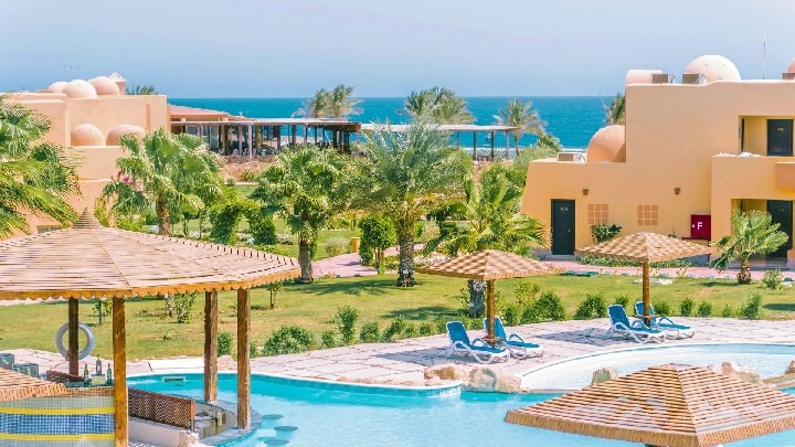 Wadi Lahmy Azur Resort s krásnou zahradou a přístupem k pláži