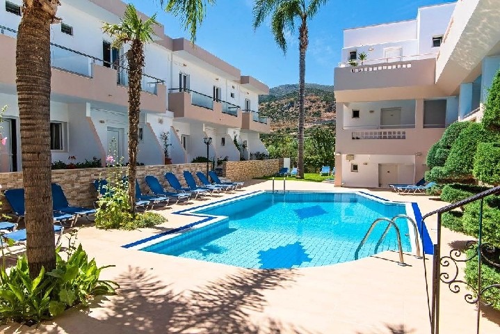 Rodinný hotel Emerald Studios v blízkosti pláže v letovisku Malia