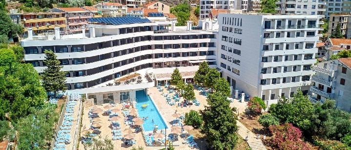 Montenegrina Hotel & SPA na pobřeží Jaderského moře v Rafailovici