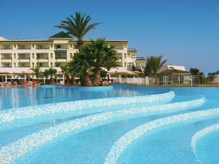 Hotel El Mouradi Palm Marina u pláže v Port el Kantaoui