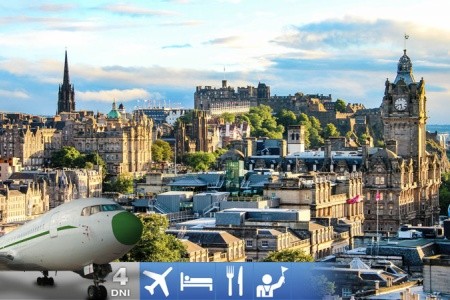 Letecký zájezd do Edinburghu, hlavního města Škotska