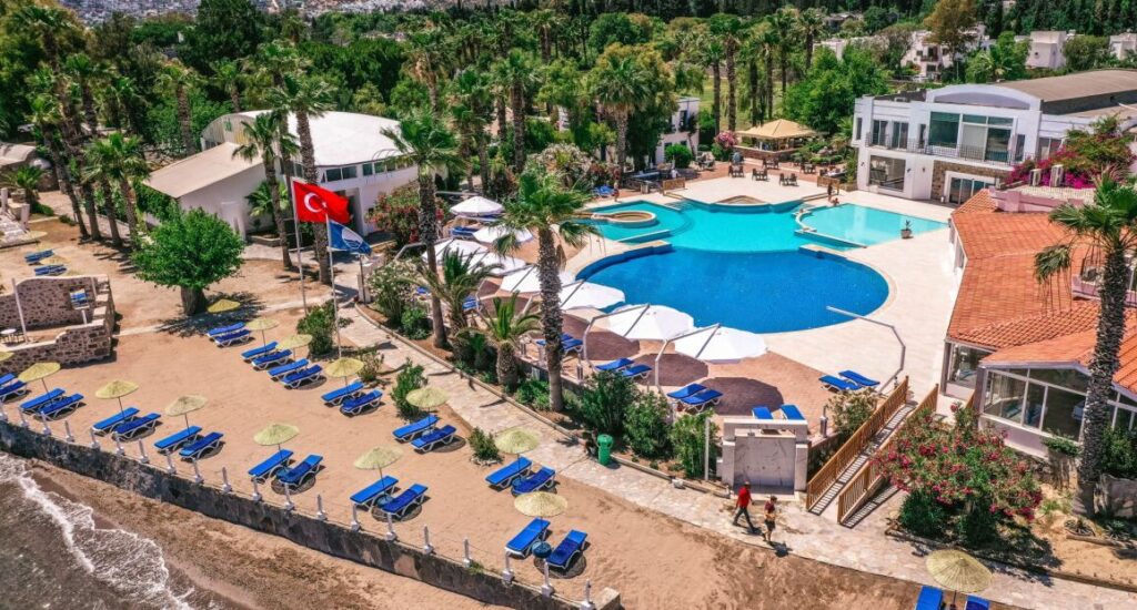 Hotel Club Müskebi u pláže v Bodrumu