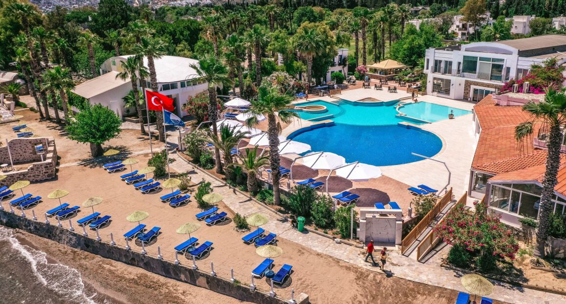 Hotel Club Müskebi u pláže v Bodrumu