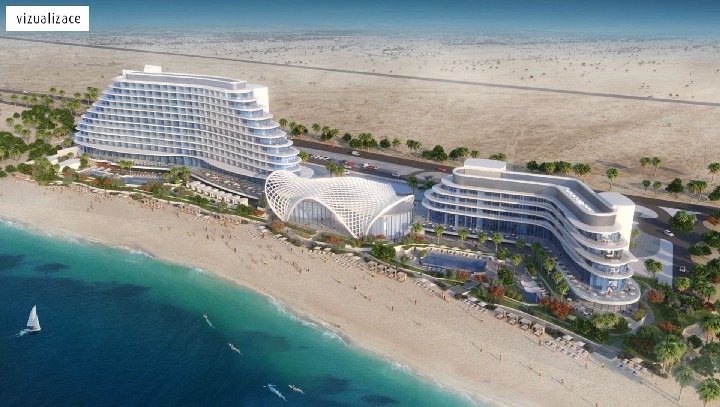 1 pohled na hotel VIZUALIZACE