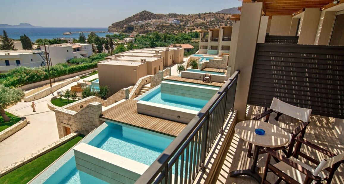 Hotel Paralos Irini Mare v Agia Galini blízko pláže