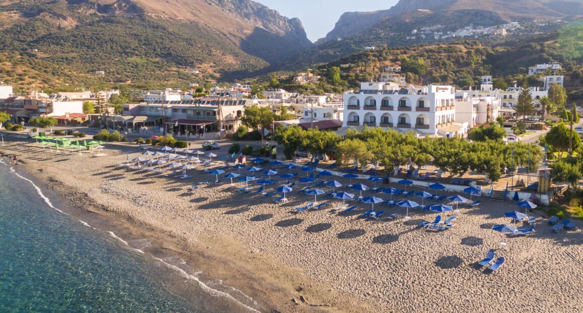 Hotel Alianthos Beach u pláže v letovisku Plakias