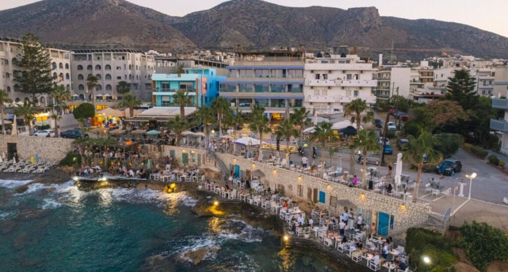 Glaros Royal Beach Hotel u pláže v Hersonissosu