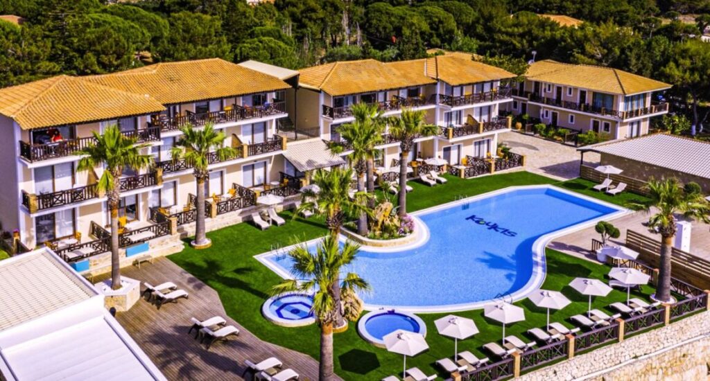 Aparthotel Koukis Beach s výhledem na moře a pláž