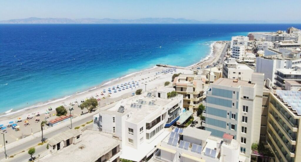 Hotel Rhodos Horizon Blu blízko pláže na ostrově Rhodos.