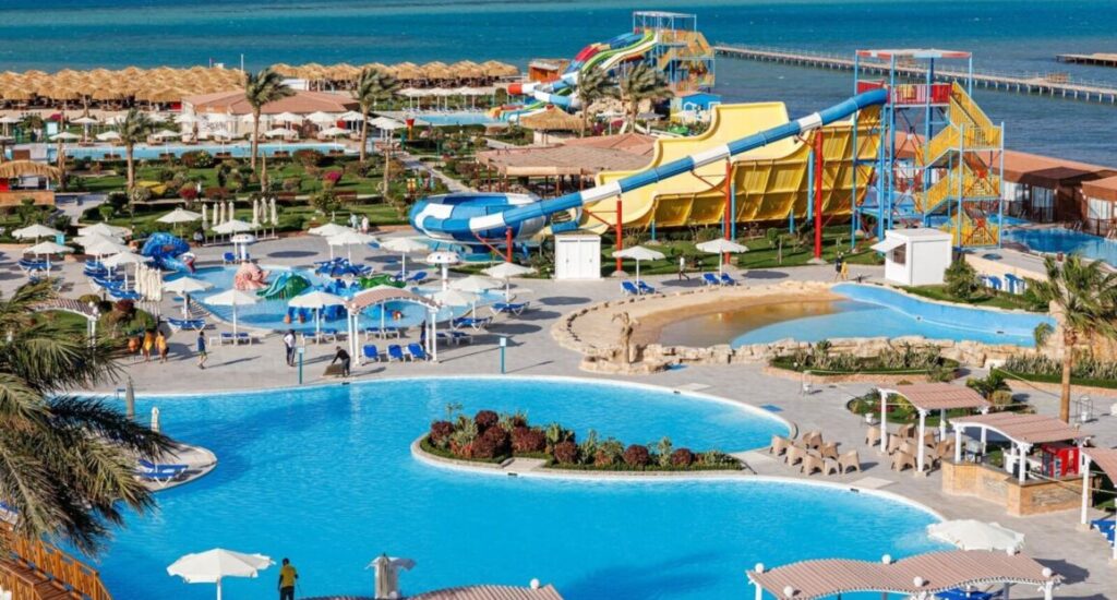 Sunrise Solara Aquapark Resort u pláže v Hurghadě