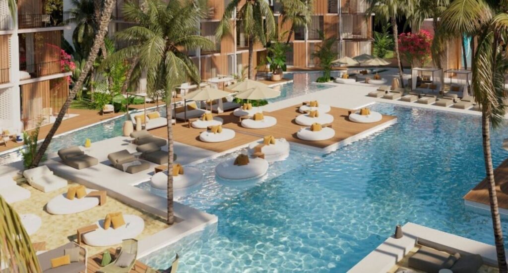 Hotel Bonito Ibiza s moderním ubytováním a bazénem