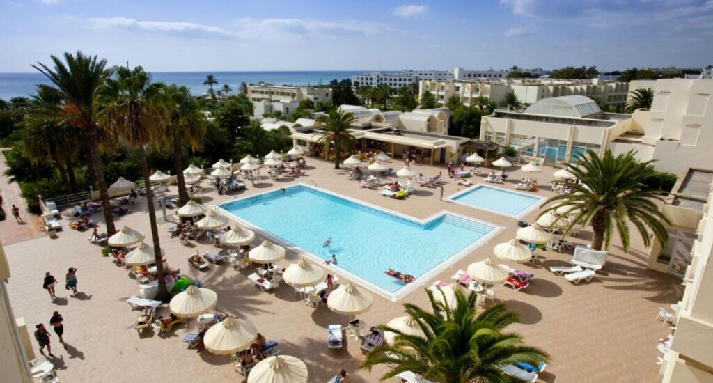 Hotel Dar Khayam v letovisku Hammamet s bazénem a pláží