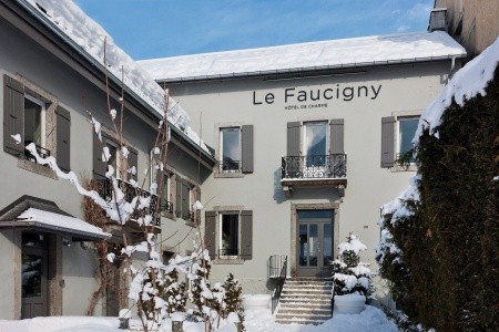Hotel Le Faucigny v Chamonix s výhledem na Alpy