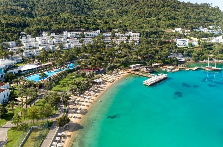 Hotel Rixos Premium Bodrum s výhledem na moře a pláž