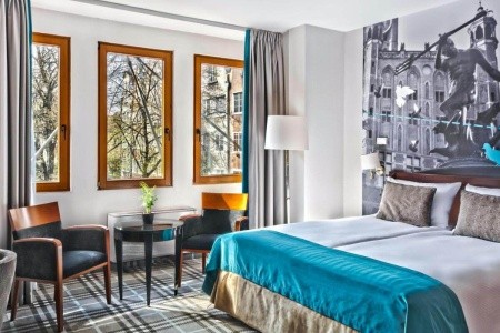 Hotel Hanza v Gdaňsku s výhledem na historické centrum