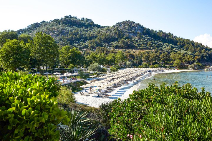 Hotel Makryammos u pláže na ostrově Thassos